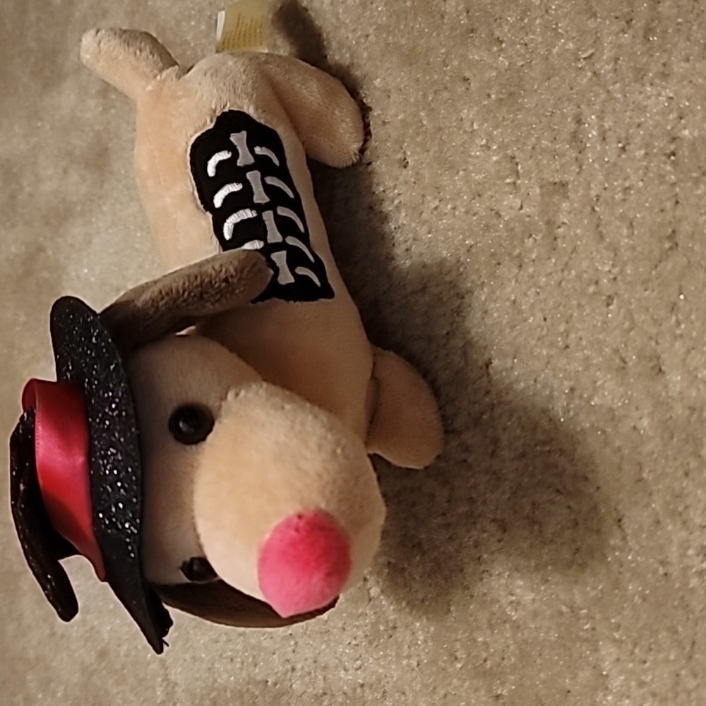Witch Skeleton Dachshund Dog Plush - Picture 1 of 6